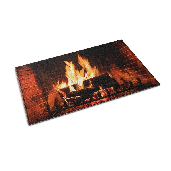 Door mat Fireplace fire