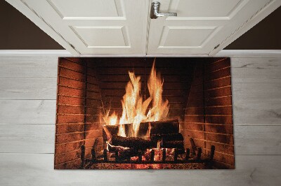 Door mat Fireplace fire