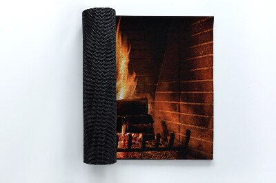 Door mat Fireplace fire