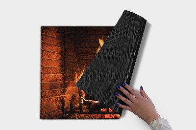 Door mat Fireplace fire