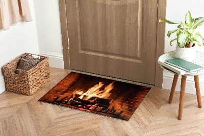 Door mat Fireplace fire