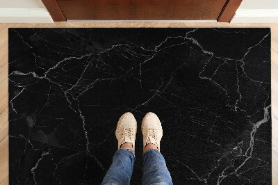 Door mat Black marble