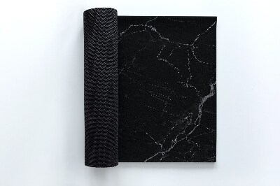 Door mat Black marble