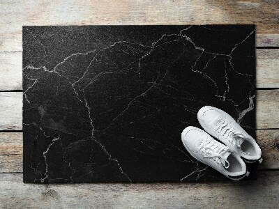 Door mat Black marble