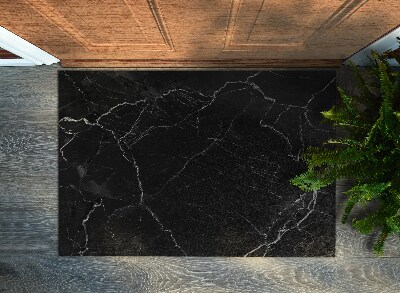 Door mat Black marble