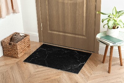 Door mat Black marble