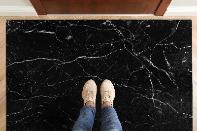 Door mat Black marble