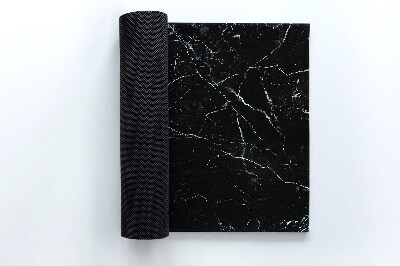 Door mat Black marble