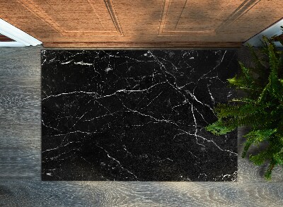 Door mat Black marble