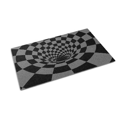 Door mat 3d hole effect