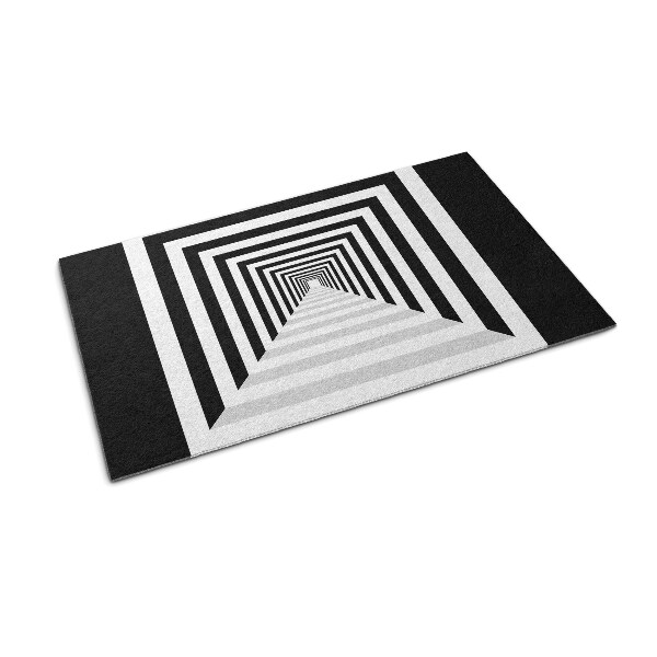 Indoor doormat 3d geometric tunnel