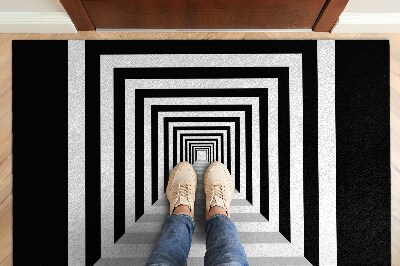 Indoor doormat 3d geometric tunnel