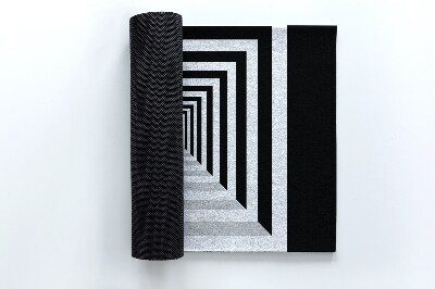 Indoor doormat 3d geometric tunnel