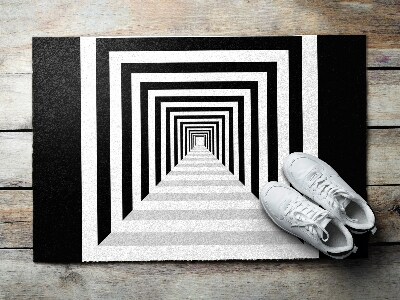 Indoor doormat 3d geometric tunnel