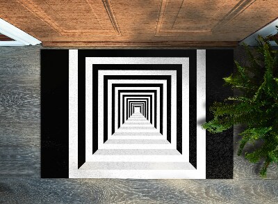 Indoor doormat 3d geometric tunnel