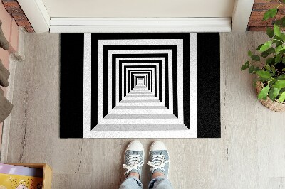 Indoor doormat 3d geometric tunnel