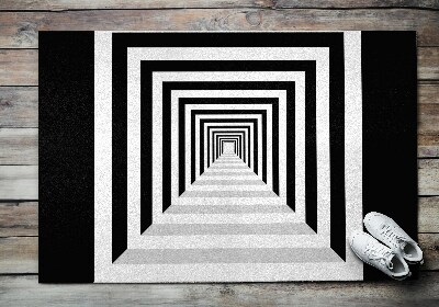 Indoor doormat 3d geometric tunnel