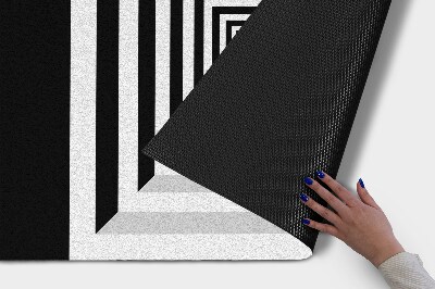 Indoor doormat 3d geometric tunnel