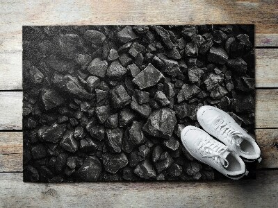 Entry mat Black stones