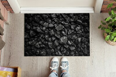Entry mat Black stones