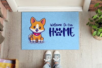 Entry mat Welcome to our home