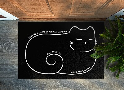 Door mat Cat loaf