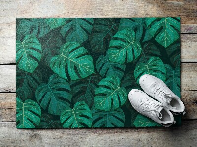 Door mat Monstera leaves