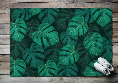 Door mat Monstera leaves