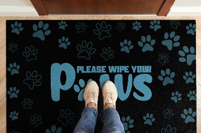 Door mat Please wipe your paws