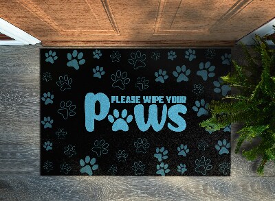 Door mat Please wipe your paws