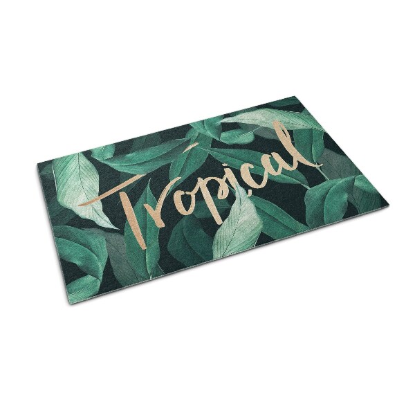 Doormat Tropical leaves