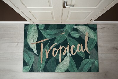 Doormat Tropical leaves