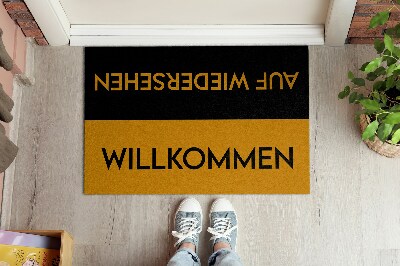 Doormat Willkommen auf wiedersehen