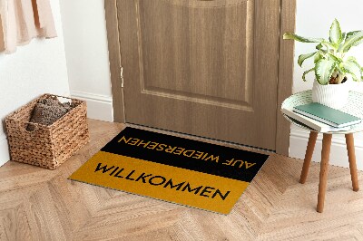 Doormat Willkommen auf wiedersehen