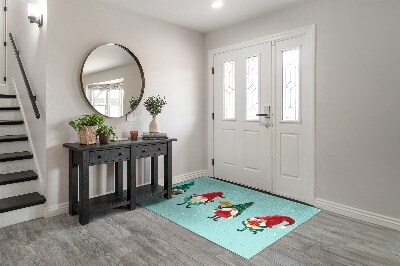 Door mat indoor Christmas dwarfs