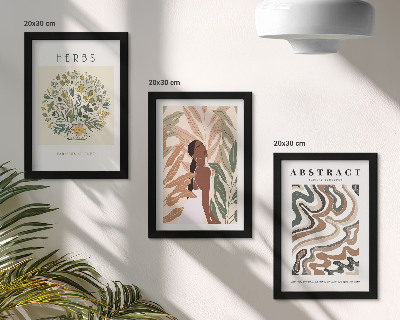 Photo frame wall Boho aesthetic pastel minimalist posters