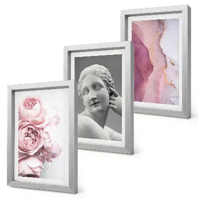 3-piece abstract peony woman sculpture wall art set romantic floral inspired wall decorations