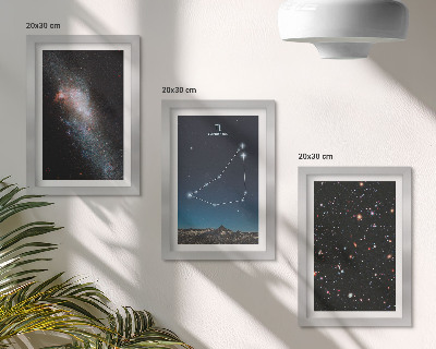 Photo frame wall Capricorn constellation galaxy and stars