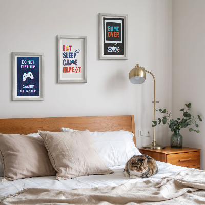 3-piece wall art set Entertainment-related player subtitles