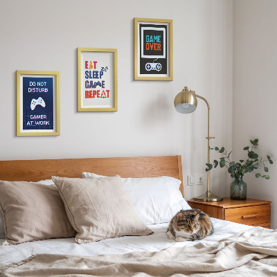 3-piece wall art set Entertainment-related player subtitles