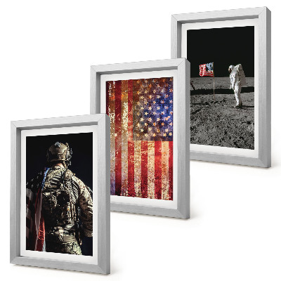Photo frame wall American national symbols USA flag