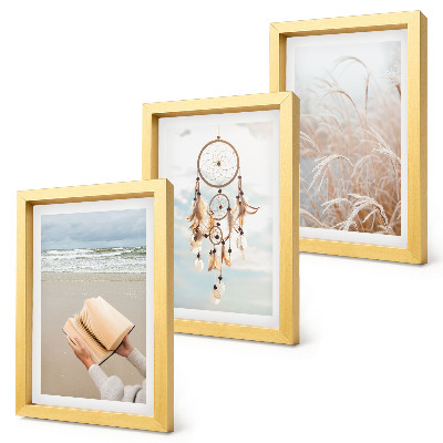 Photo frame wall Peaceful landscapes, delicate summer views, boho style