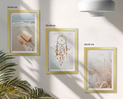Photo frame wall Peaceful landscapes, delicate summer views, boho style