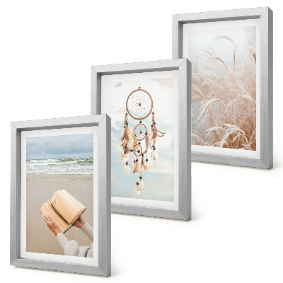 Photo frame wall Peaceful landscapes, delicate summer views, boho style