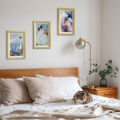 Photo frame wall Painted abstract lighthouse and dancers