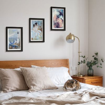 Photo frame wall Painted abstract lighthouse and dancers