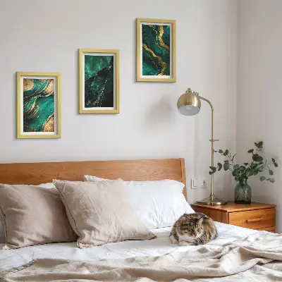 3-piece abstract stone pattern wall art set elegant patterns