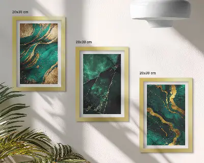 3-piece abstract stone pattern wall art set elegant patterns