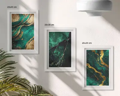 3-piece abstract stone pattern wall art set elegant patterns