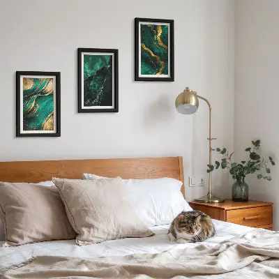 3-piece abstract stone pattern wall art set elegant patterns